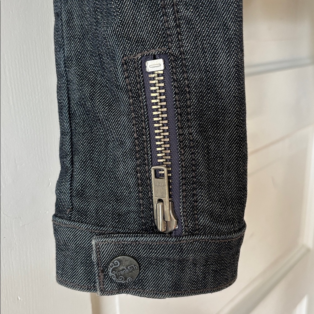 Frankie B Moto Denim Jacket Women's 6 - Picture 10 of 12